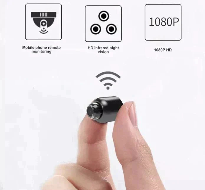 2-Pack Mini WiFi Security Cameras – 1080p HD, Night Vision, Baby & Pet Monitor