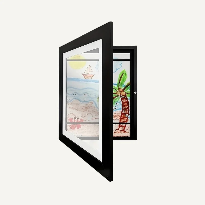 Kids Art Frame with Storage – Display & Organize Children’s Drawings