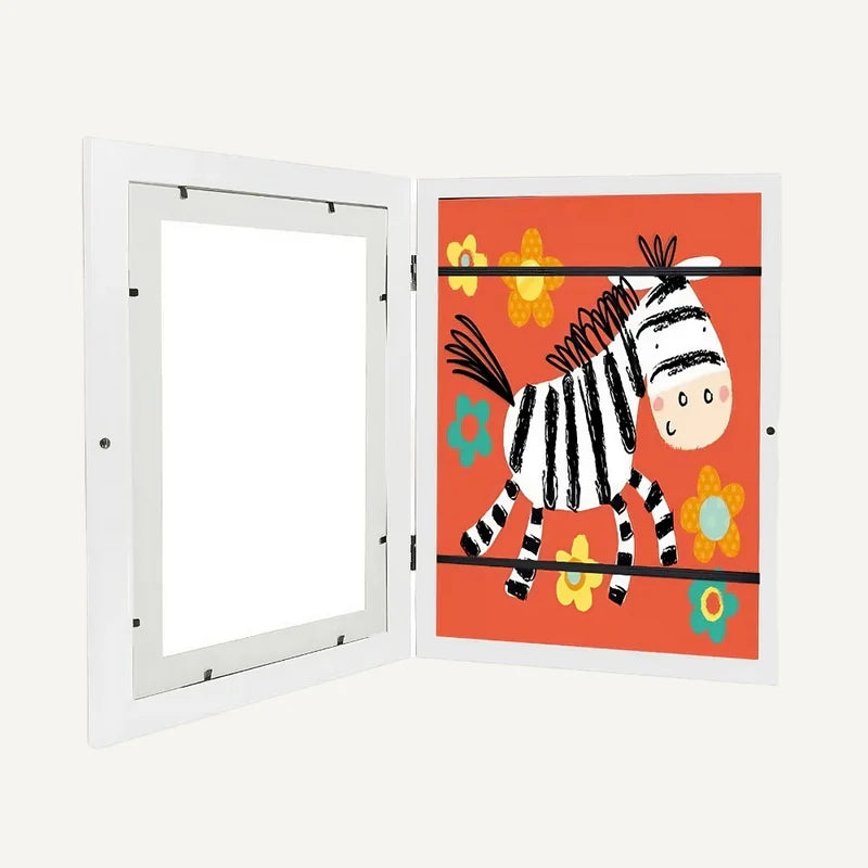 Kids Art Frame with Storage – Display & Organize Children’s Drawings